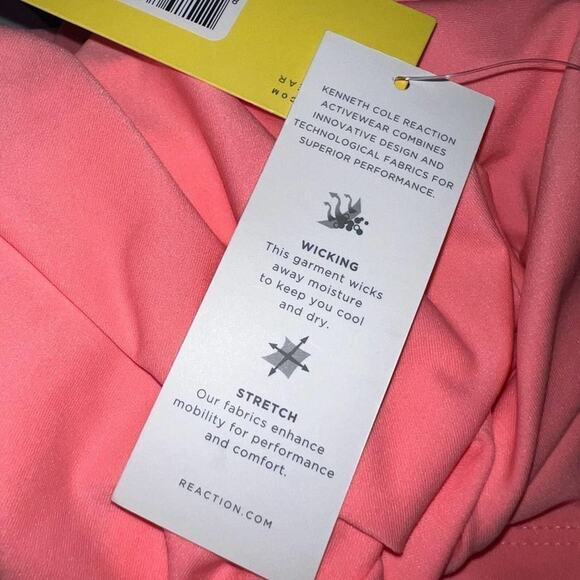 Reaction Kenneth Cole pink athletic tank top women’s size large NWT - Picture 7 of 10